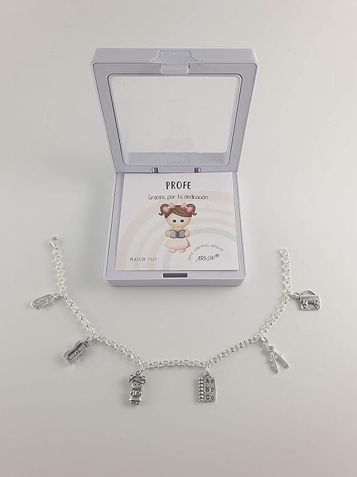 pulsera para profesora, Regalo ideal para profesoras y maestras, regalos para profesores, regalos para profesoras de infantil, regalos para maestros, regalos originales para profesores